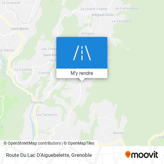 Route Du Lac D'Aiguebelette plan