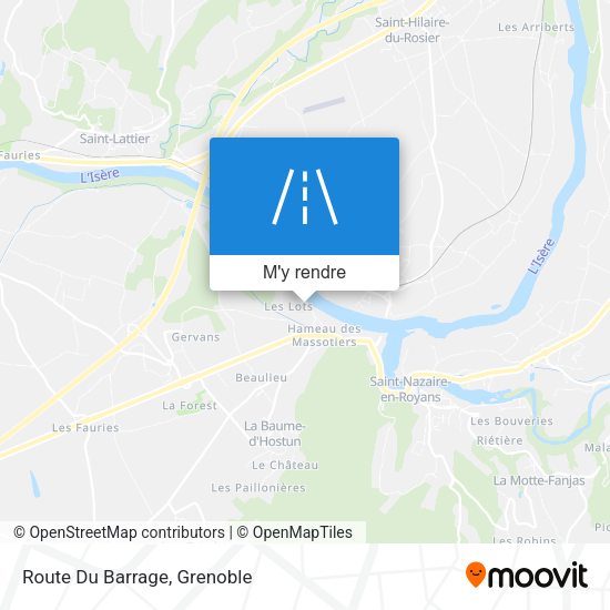 Route Du Barrage plan