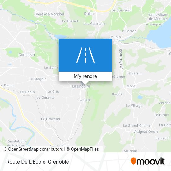 Route De L'École plan