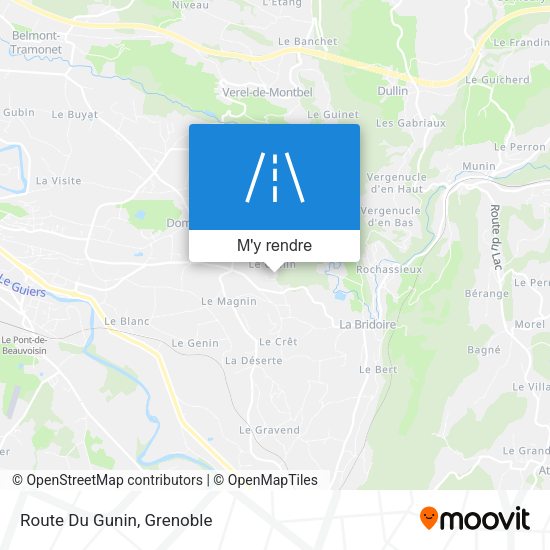 Route Du Gunin plan