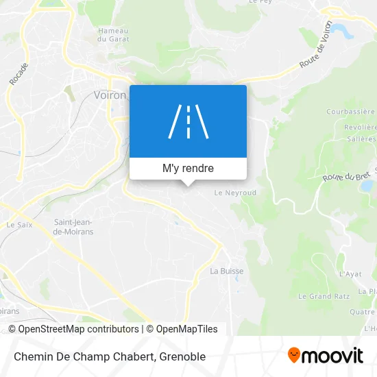 Chemin De Champ Chabert plan