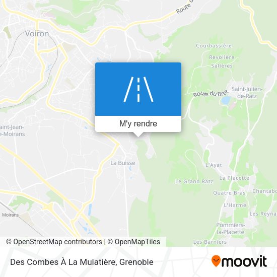 Des Combes À La Mulatière plan