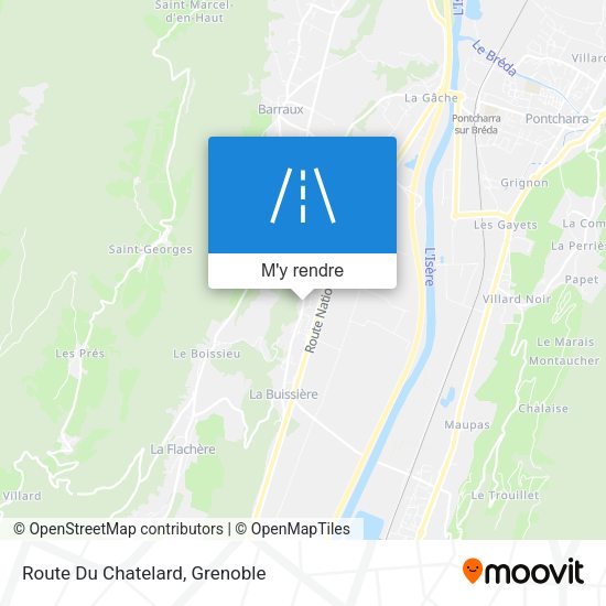 Route Du Chatelard plan