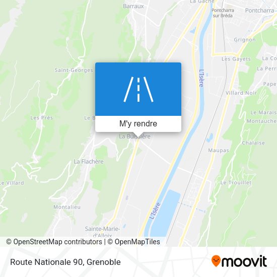 Route Nationale 90 plan