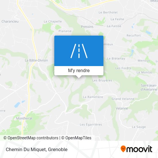 Chemin Du Miquet plan