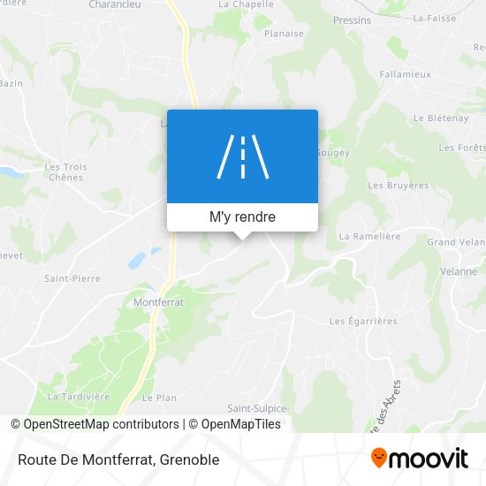 Route De Montferrat plan