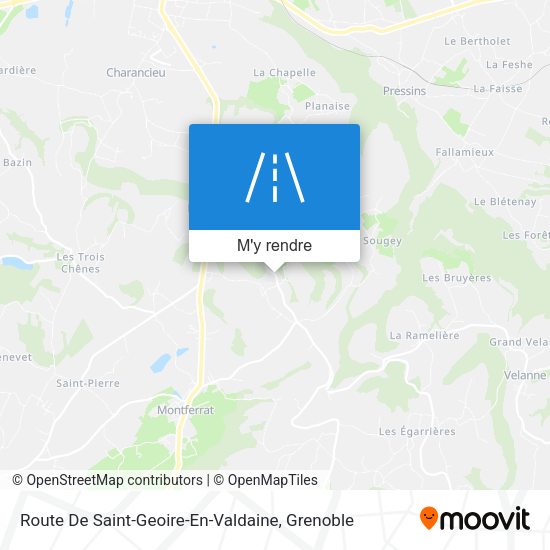 Route De Saint-Geoire-En-Valdaine plan
