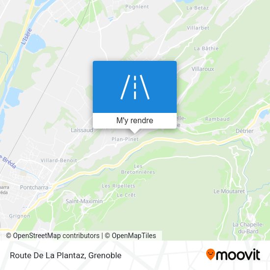 Route De La Plantaz plan