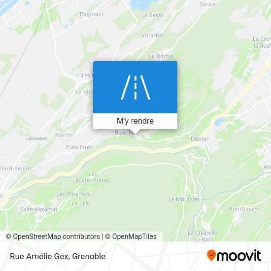 Rue Amélie Gex plan