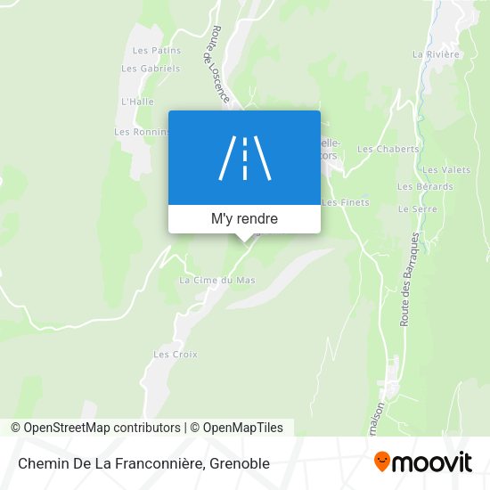 Chemin De La Franconnière plan