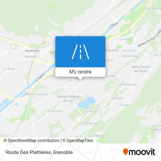 Route Des Plattières plan