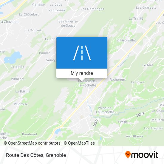 Route Des Côtes plan