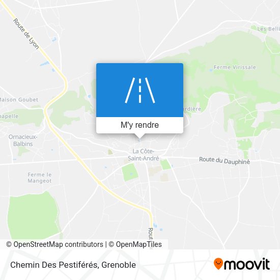 Chemin Des Pestiférés plan