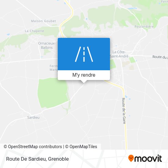 Route De Sardieu plan