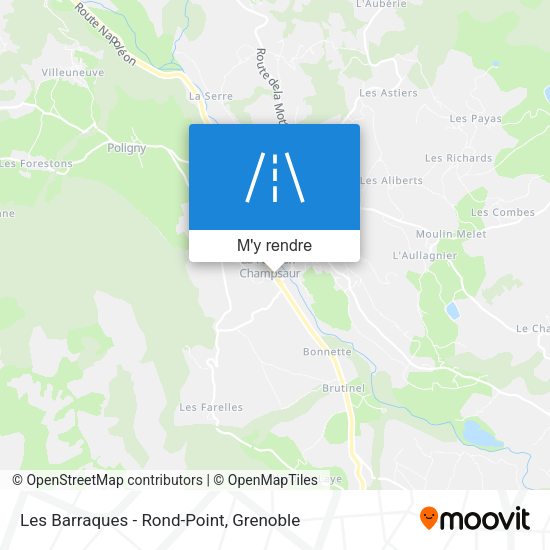 Les Barraques - Rond-Point plan