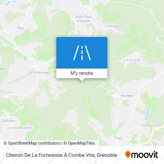 Chemin De La Forteresse À Combe Vite plan