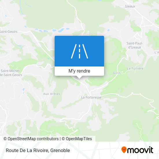 Route De La Rivoire plan