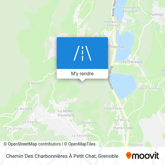 Chemin Des Charbonnières À Petit Chat plan