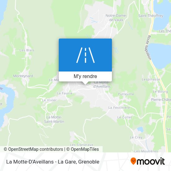 La Motte-D'Aveillans - La Gare plan