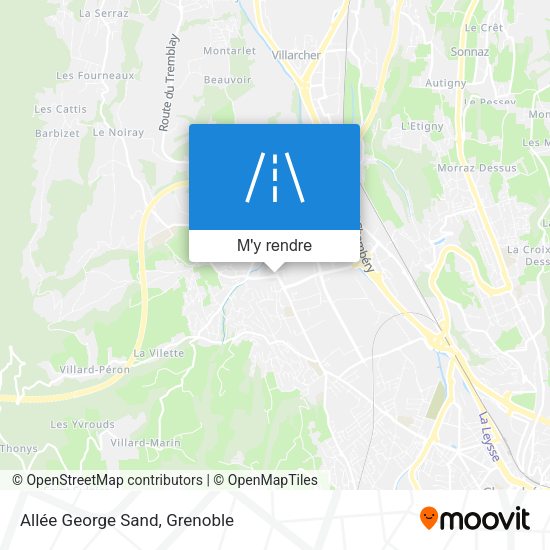 Allée George Sand plan