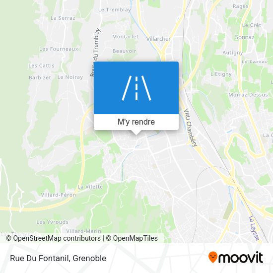 Rue Du Fontanil plan