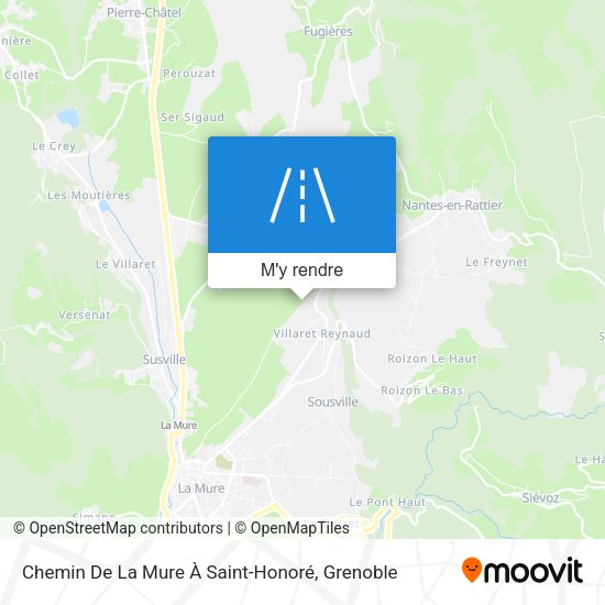 Chemin De La Mure À Saint-Honoré plan