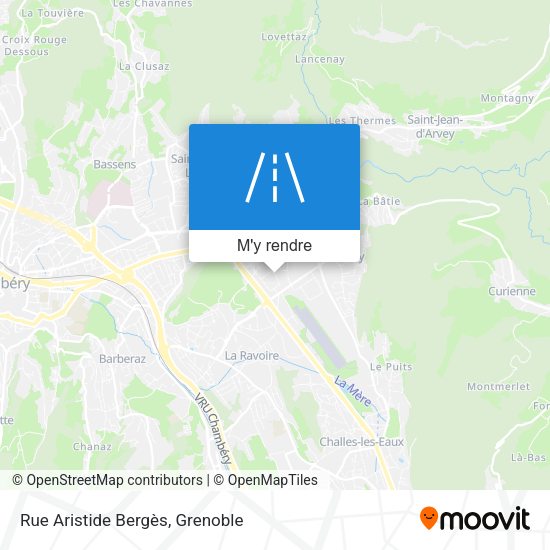 Rue Aristide Bergès plan
