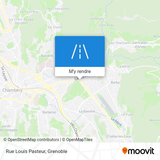 Rue Louis Pasteur plan