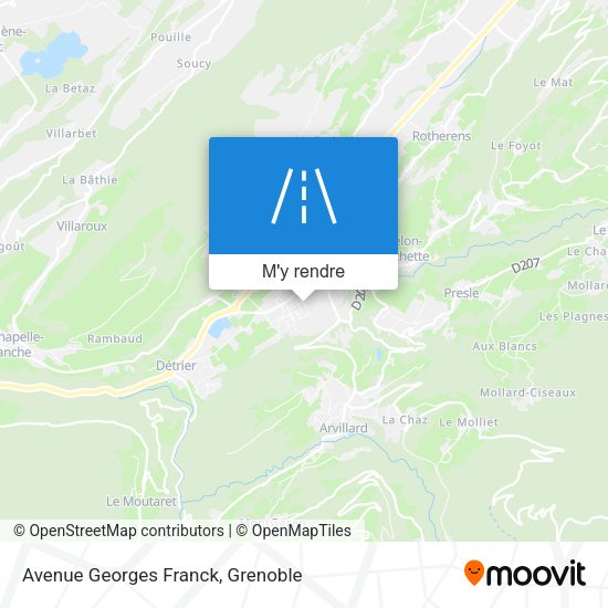 Avenue Georges Franck plan