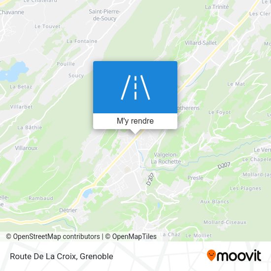 Route De La Croix plan
