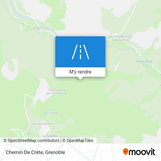 Chemin De Crête plan