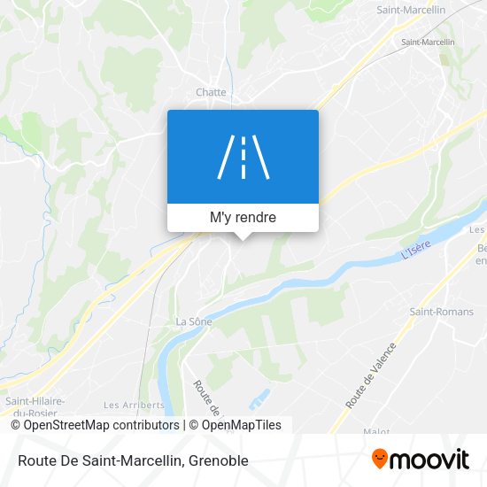 Route De Saint-Marcellin plan