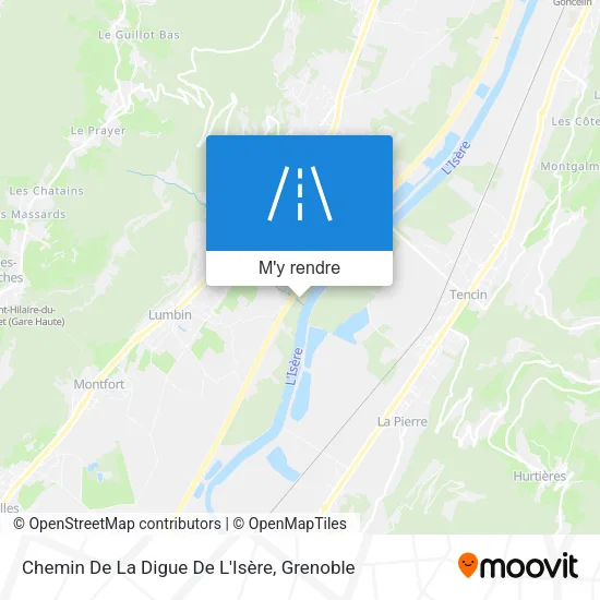 Chemin De La Digue De L'Isère plan