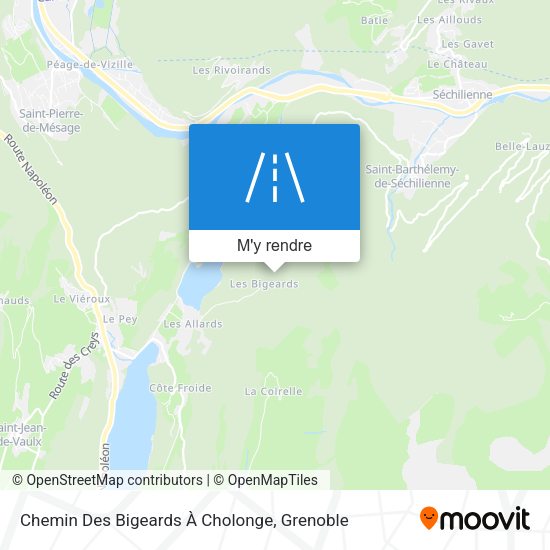 Chemin Des Bigeards À Cholonge plan