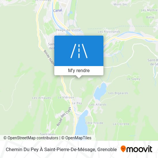 Chemin Du Pey À Saint-Pierre-De-Mésage plan