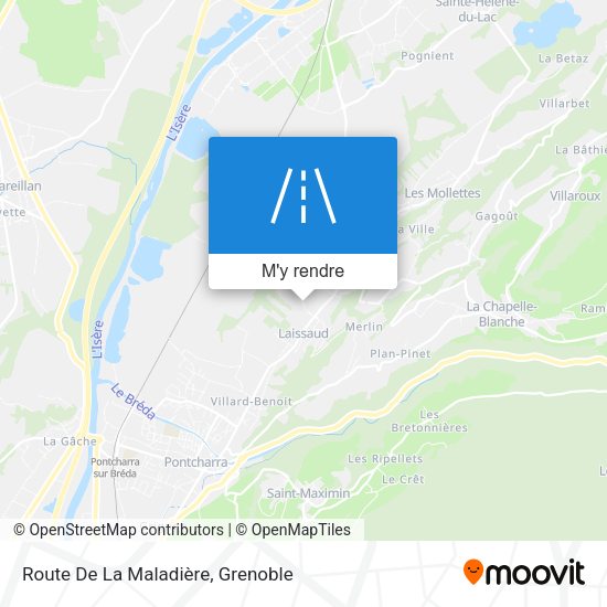 Route De La Maladière plan