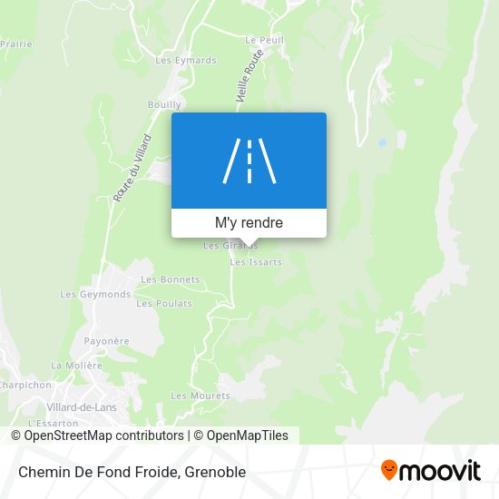 Chemin De Fond Froide plan