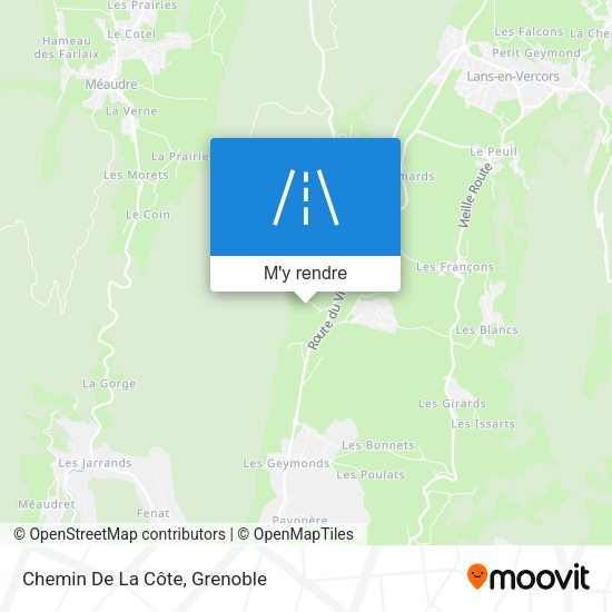 Chemin De La Côte plan