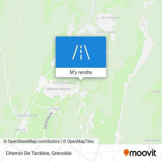 Chemin De Tardière plan