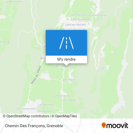 Chemin Des Françons plan