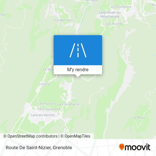 Route De Saint-Nizier plan