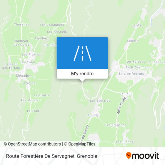 Route Forestière De Servagnet plan
