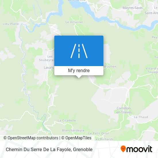 Chemin Du Serre De La Fayole plan