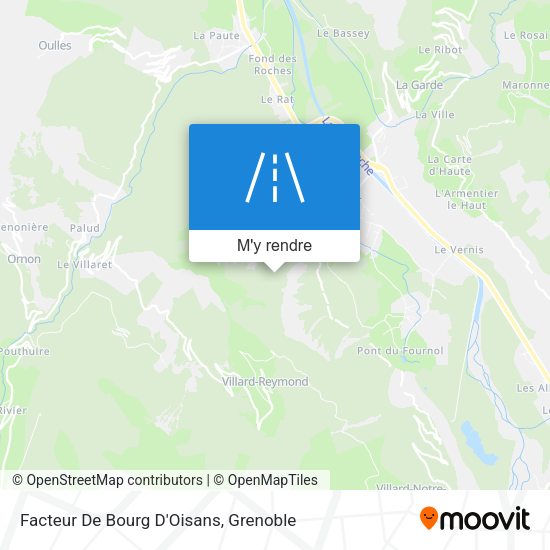 Facteur De Bourg D'Oisans plan
