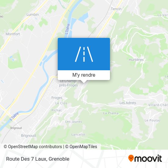 Route Des 7 Laux plan