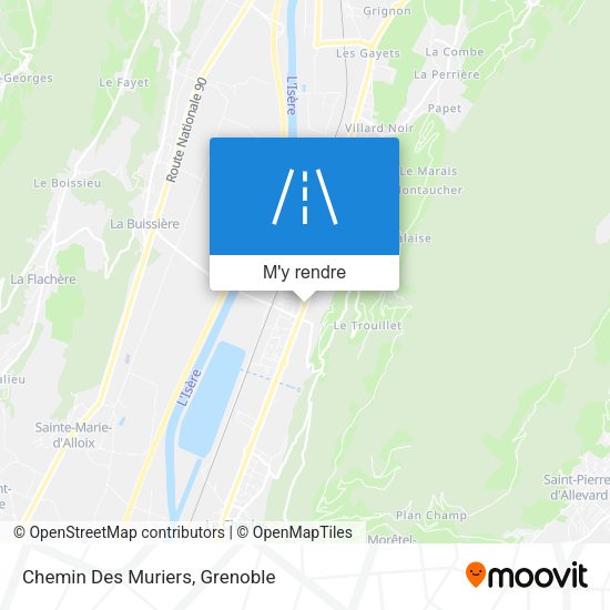 Chemin Des Muriers plan