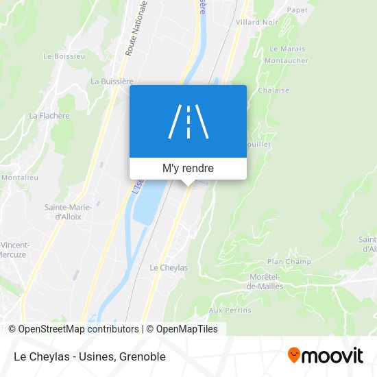 Le Cheylas - Usines plan