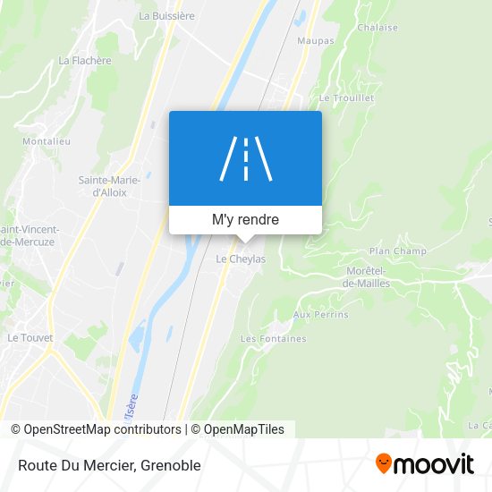 Route Du Mercier plan
