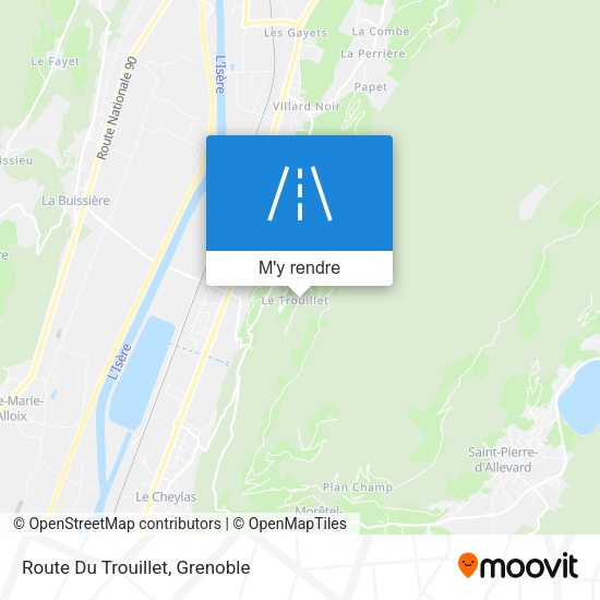 Route Du Trouillet plan