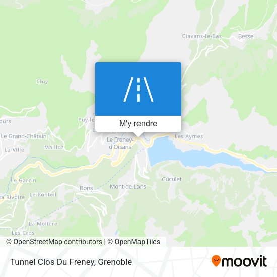 Tunnel Clos Du Freney plan